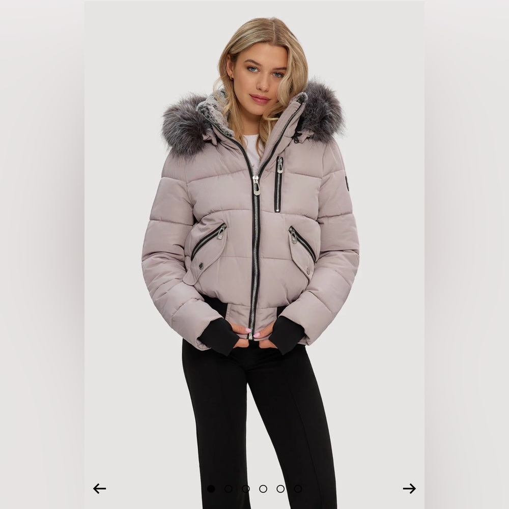 Noize Women's Light Purple Bomber Jacket